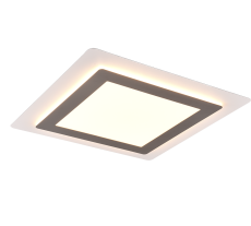 TRIO 641510207 MORGAN stropní svítidlo SMD LED 450x450mm 46W/6000lm 2700-6500K matný nikl, stmívatelné, dálkový ovladač