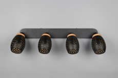 TRIO Reality R81574080 BIDAR stropní bodové svítidlo/spot 4xE14 černá, zlatá