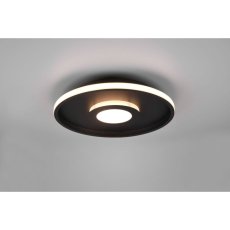 TRIO 680819332 ASCARI stropné svietidlo LED D400mm 35W/4100lm 3000K IP44 matná čierna, switchdimmer