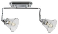 RABALUX 3208 Antoine nástěnné bodové svítidlo/spot 2xE14 IP44 chromová, průhledná