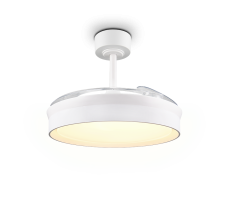 Stropní ventilátor se světlem LED 2700–6500K biela IP20 TRIO Reality KERAVA R69572101 časovač