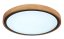 GLOBO 41764-12 BRUNO stropní svítidlo LED D307mm 12W/530lm 3000/4500/6000K černá, opál, dřevo