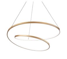 Ideal Lux 304595 OZ závěsné svítidlo LED D800mm 55W 6100/2510lm 3000K mosazná, DALI