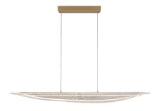 RABALUX 72413 Zofrael závesné svietidlo LED 32W/4050/2450lm 3000K zlatá, priehľadná