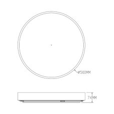 LED stropné svietidlo 50 cm 2500 lm 3000-6000K antická mosadz Zuma Line NADI MS724-R500-AB