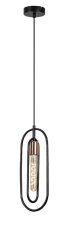 RABALUX 72263 Rovier závesné svietidlo 1xE27 matná čierna, medená
