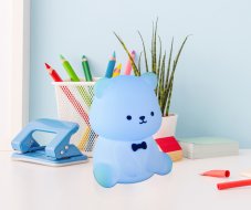 Dekoračná lampa 1x LED biela IP20 GLOBO lighting TEDDY 2870 bez adaptéra, časovač, RGB, USB kábel, vrátane batérie