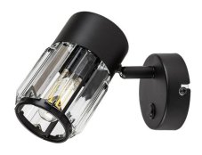RABALUX 73059 Venaro nástenné bodové svietidlo/spot s vypínačom 1xE14 čierna