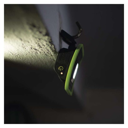 EMOS P4539 LED nabíjecí pracovní svítilna 1000lm Li-Ion USB C IP44 černo-zelená