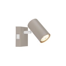 Nástěnné svítidlo s vypínačem 1x GU10 piesková IP20 GLOBO lighting ROBBY 57911-1SA