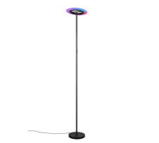 Stojací lampa LED 2700–6500K čierna matná IP20 TRIO Reality SAMBA R43411132