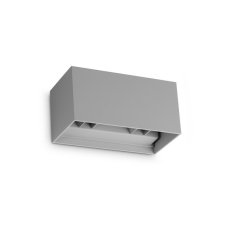 Vonkajšie nástenné svietidlo LED 4000K šedá IP54 Ideal Lux ATOM 366890