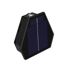 Immax 08488L IMMAX WALL vnější solární nástěnné svítidlo LED 2W/15lm 6000-6500K/3000-3500K, IP54, světelný senzor, černá