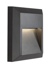 RABALUX 77105 Trento vonkajšie zápustné svietidlo do steny LED 4W/180lm 4000K IP65 antracit, priehľadná