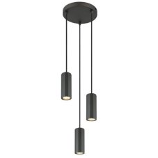 GLOBO 57918-3H JAMES závesné svietidlo D210mm 3xGU10 tmavošedá