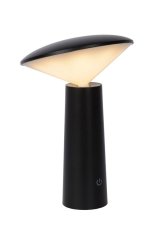 LUCIDE 02807/04/30 JIVE venkovní dotyková stolní lampička LED V213mm 3W/180lm 2800-6500K IP44 černá, opálová, nabíjecí baterie, 3 StepDim