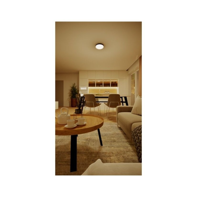 Philips UltraEfficient 8720169301092 Pebblo stropné svietidlo D320mm LED 10W/1850lm 2700K čierna, béžová, SceneSwitch