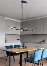 TRIO 347710432 ALBANY závěsné svítidlo SMD LED 37W/4300lm 2700-6500K černá matná, dálkový ovladač