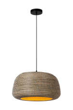 LUCIDE 10450/47/43 MADUKA závěsné svítidlo D470mm 1xE27 černá, hnědá