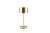 TRIO Reality R59151108 JEFF dotyková stolní lampička SMD LED 1,5W/120lm 3000K mosazná matná, bílá, nabíjecí baterie, USB-C port