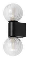 RABALUX 75022 Colzar nástěnné svítidlo nad zrcadlo D100mm 2xG9 IP44 matná černá