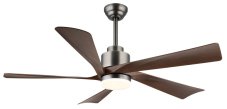 GLOBO 03606 MODESTO stropní ventilátor se světlem D1320mm LED 20W 1800/900lm 2700-6500K imitace dřeva, časovač, dálkový ovladač