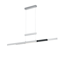 TRIO 375310505 TRAJAN dotykové závěsné svítidlo LED 45W/5300lm 2700K-5000K broušený hliník