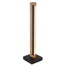 GLOBO 67849T STARLA stolní lampa LED V480mm 8W/160lm 3000K černá matná, dřevo, bílá