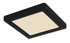 GLOBO 12380-12B LASSE stropní svítidlo LED 165x165mm 12W/900lm 3000/4000/6500K černá, opál