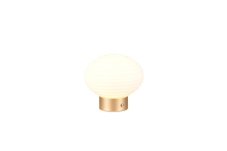 TRIO Reality R57771101 EARL dotyková stolná lampička SMD LED 1,5W/100lm 3000K mosadzná matná, biela matná, nabíjateľná batéria, USB-C port