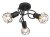 GLOBO 54802S-3D XARA I stropní svítidlo D360mm 3xE14 černá