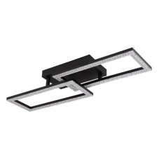 GLOBO 67328-20 SAPENA stropné svietidlo LED 20W/1480lm 3000K čierna matná, priehľadná