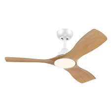 Stropní ventilátor se světlem LED 3000–6500K biela, drevo IP20 PHILIPS Olas 8721103095985