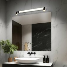 TRIO 281479306 ENRICO nástěnné svítidlo nad zrcadlo š900mm 2xGU10, SMD LED 9W/1200lm 2300+3000+4000K IP44 chromová