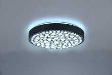 TRIO Reality R67161132 CHIZU stropné svietidlo SMD LED D400mm 22W/2500lm 2700-6000K RGB, čierna matná, stmievateľné, diaľkový ovládač