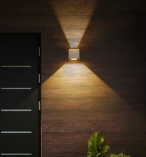 Venkovní nástěnné svítidlo 2x LED 3000K piesková IP54 GLOBO lighting VERONIKA 34168SA
