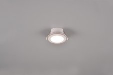 TRIO 653610131 ARGUS zápustné svítidlo SMD LED D82mm 5W/350lm 3000K+RGBW bílá matná, stmívatelné, dálkový ovladač