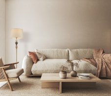 Stojací lampa 1x E27 béžová ITALUX Moren FL-84678A-AB