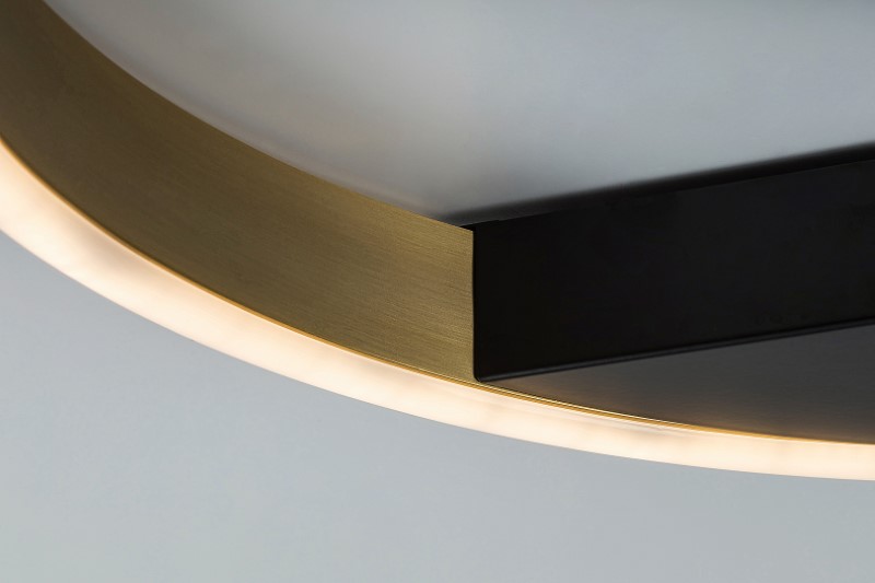 RABALUX 71309 Thric stropné svietidlo D400mm LED 20W/1250lm 3000K čierna, zlatá, biela