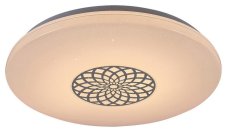 RABALUX SMART LIGHT 5364 Ophelia stropní svítidlo LED D395mm 24W/2000lm 3000-6500K RGB chromová, bílá, stmívatelné, dálkový ovladač, starlight efekt