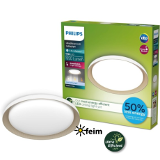 Philips UltraEfficient 8720169301078 Pebblo stropné svietidlo D320mm LED 10W/1950lm 4000K biela, béžová, SceneSwitch