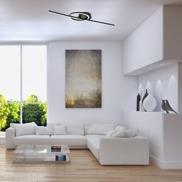 RABALUX 71395 Twisterra stropné svietidlo LED 24W/1800lm 4000K čierna, biela