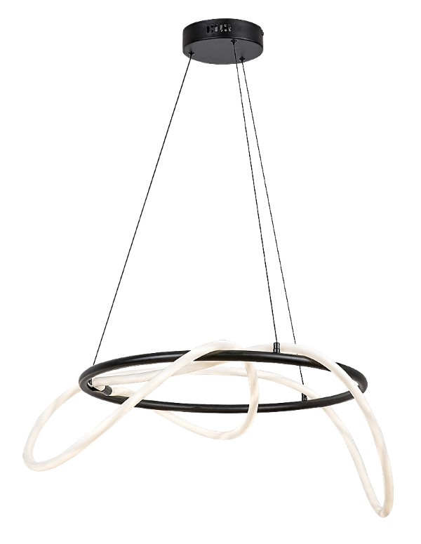 RABALUX 72191 Montema závěsné svítidlo D600mm LED 54W/4480lm 4000K černá, bílá