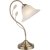 GLOBO 69007-1T POSADAS stolní lampa 1xE27 antická mosaz, alabastrová