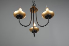 TRIO 101700332 LIVIA luster 3xE14 D468mm černá matná, zlatá