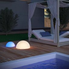 REDO 90170 BLOB exteriérové dekoračné svietidlo SMD LED 3W RGB IP65, diaľkový ovládač, biela