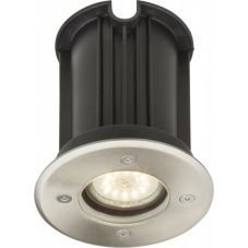 GLOBO 31100 STYLE II venkovní zápustné svítidlo do země D110mm 1xGU10 IP67 nerez, průhledná