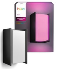 Venkovní nástěnné svítidlo 1x E27 2000–6500K antracitová IP44 Philips HUE White and Color Ambiance Turaco 8721103118578