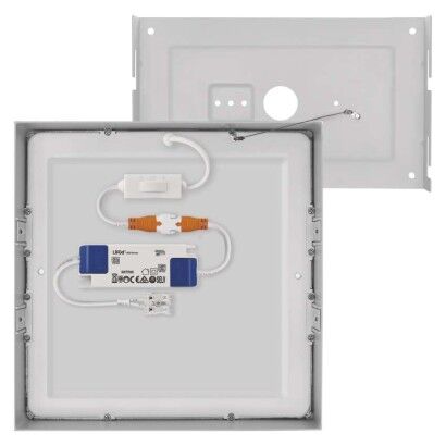 Emos ZM6143 LED NEXXO stropné/nástenné prisadené klasické svietidlo štvorec 225 × 225 × 42 mm 21W 1900lm 3000/3500/4000K biela