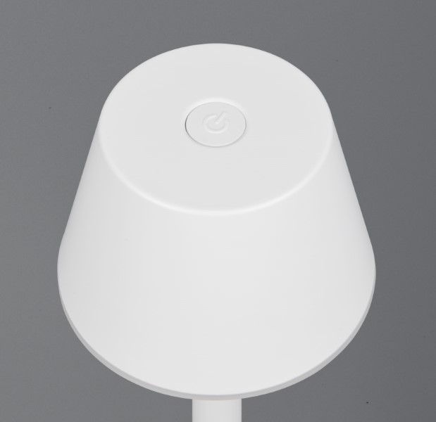 TRIO Reality R54991131 VIDAL dotyková stolní lampička v245mm SMD LED 1,5W/150lm 3000K IP44 bílá matná